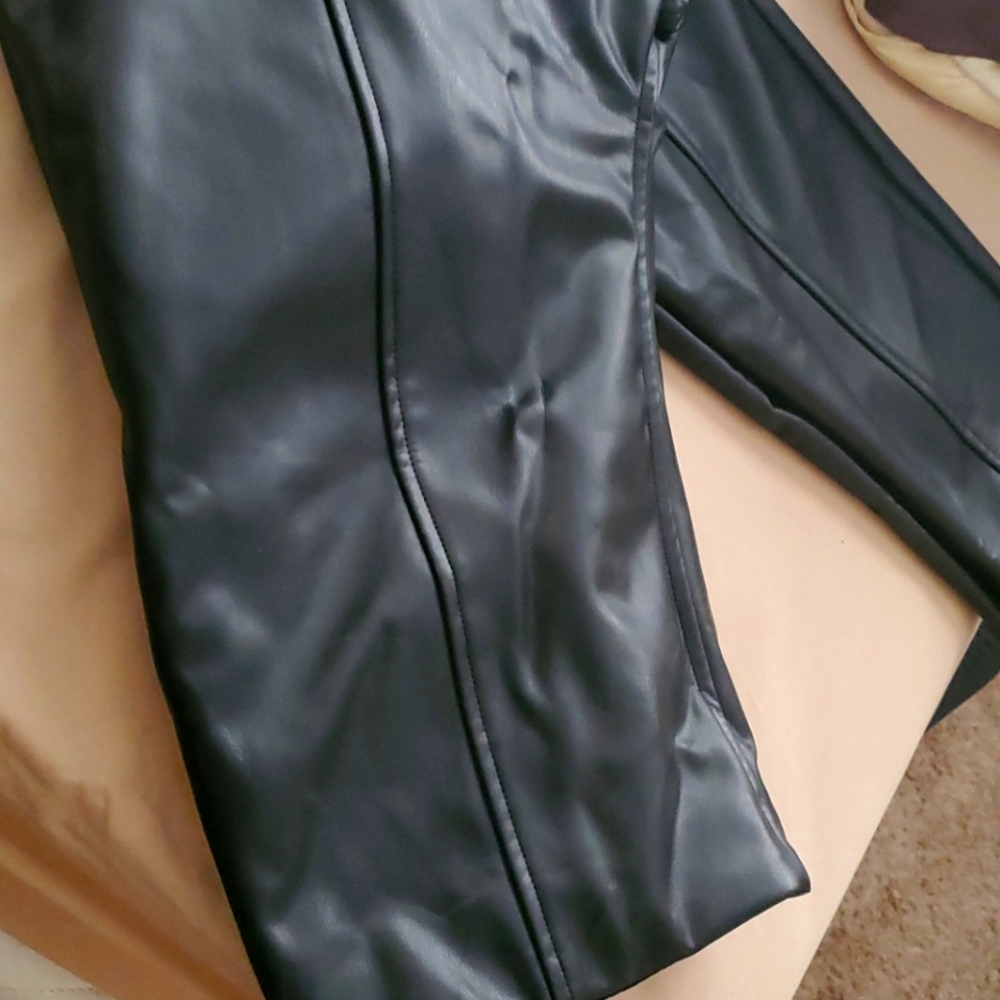 Ashley Steward Faux leather (pleather) pants